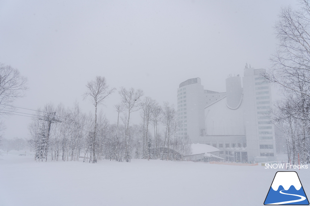 ニセコビレッジスキーリゾート｜気温 -18℃…。最強寒波到来で視界不良なほどのパウダースノーが降り積もる！